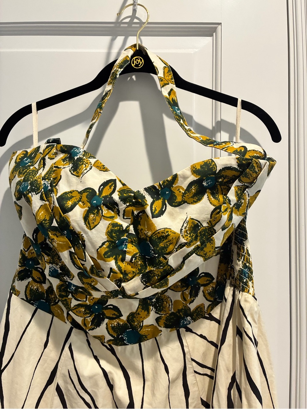 NWT Anthropologie Floral Halter Midi 16W Plus Size Petticoat Full Skirt Dress - Picture 5 of 10